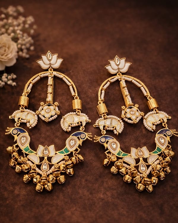 The Kamal Raas Chandbali — Trinkets by Qunic