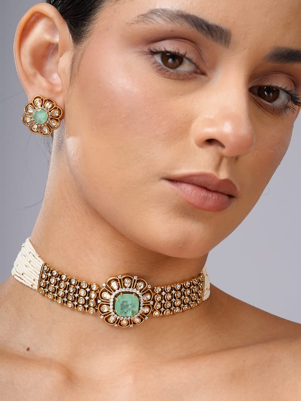 Mint Heritage Necklace Set — Cao Jewellery