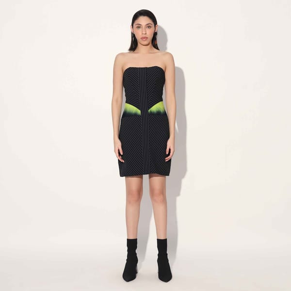ALDRIN OMBRE CORSET DRESS — Linetribe