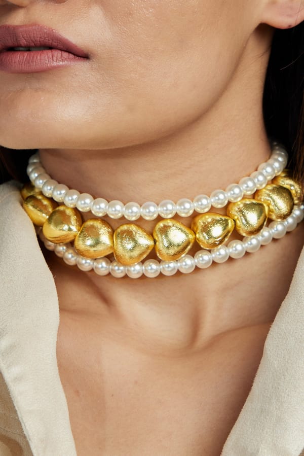 Lola Pearl Choker Necklace — Amossh