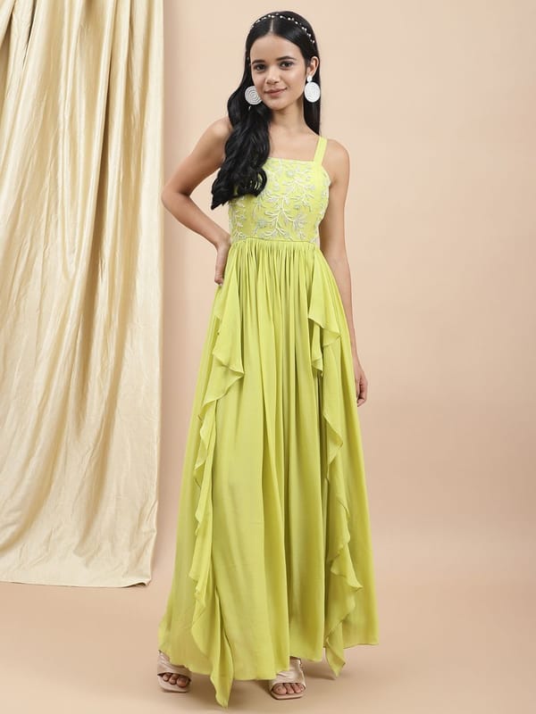 Ursula Cascade Dress — EWOKE STUDIO
