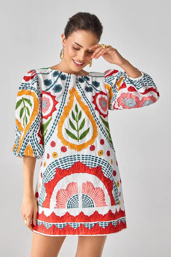 Claire Embroidered Dress — VERB