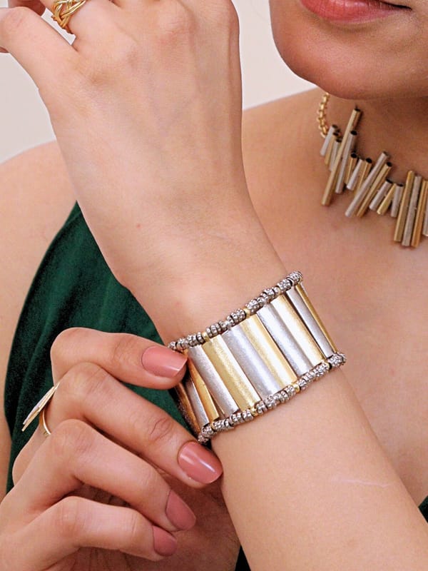 Aadya Bracelet for Women 18K Gold Plated — Viana Jewels