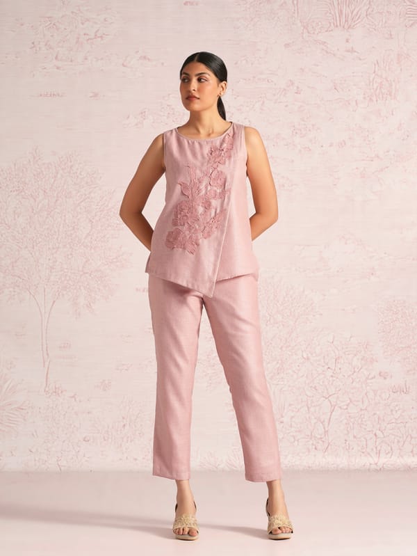 Floral Shadows Angle Top — Kaveri