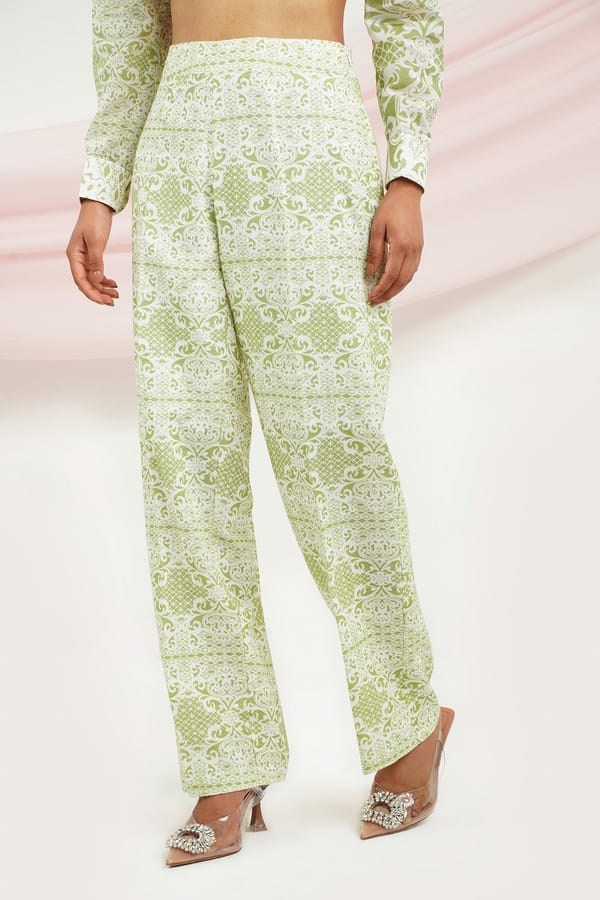 Wing It Pants- Green Lace — Chöjé