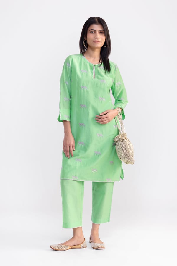Royal Heiress Green Set — Pooja Aggarwal