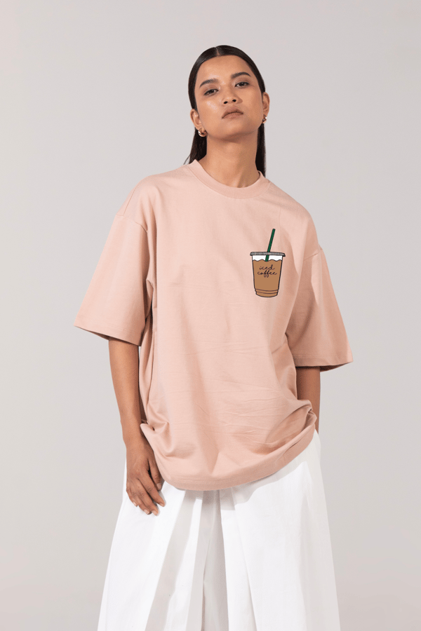 Iced Coffee Cup Oversized T-Shirt — Botnia