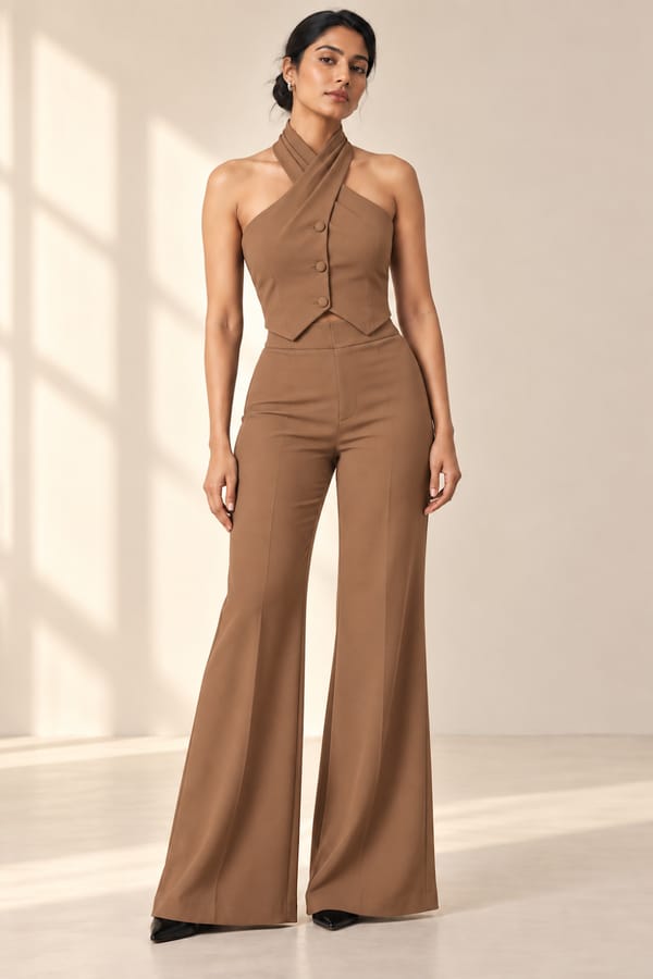 Halter Neck Vest - Regal (Tan) — Orthodox