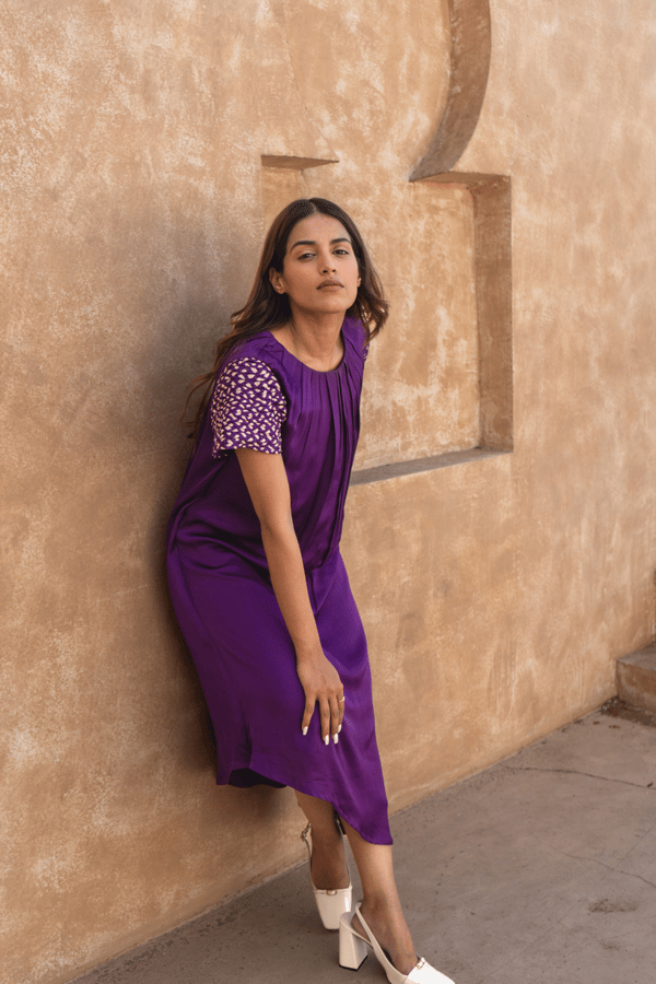 Braided Sleeve Midi Dress — Neora