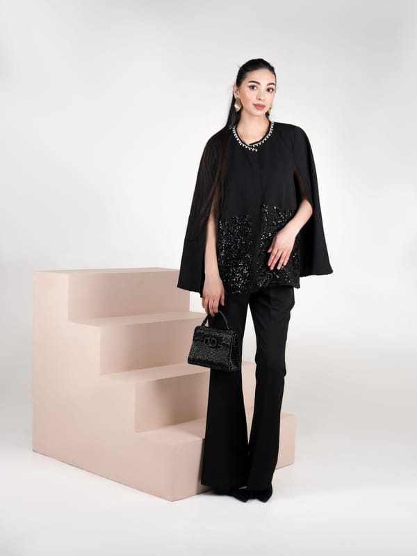 Cici Pearl Handword Cape — AKSH