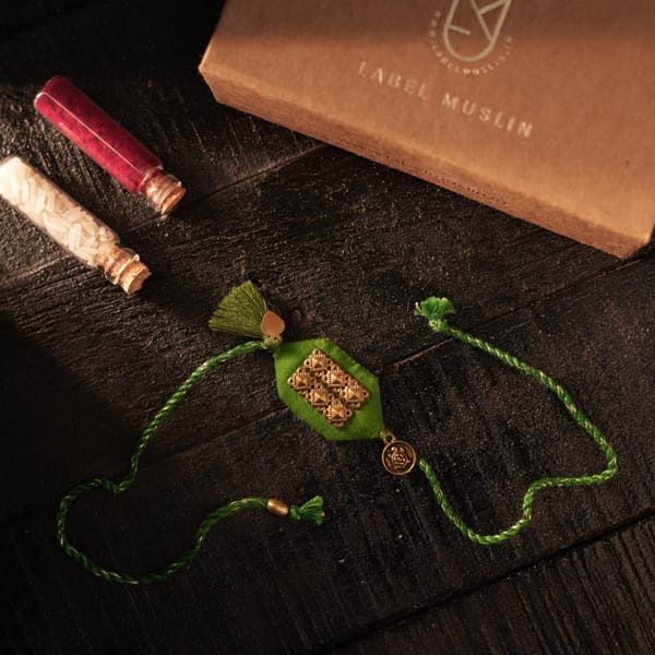 Turtle Tassle Blessing Rakhi — LABEL MUSLIN