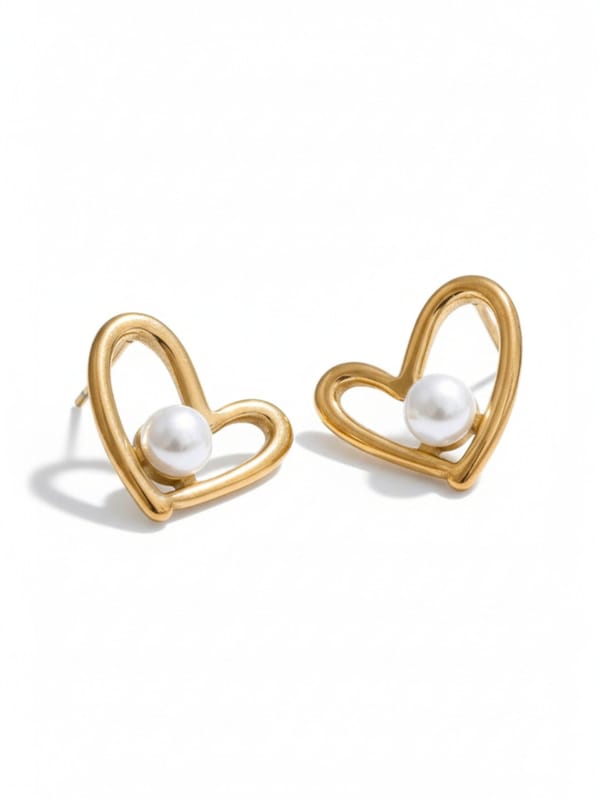 Hollow Heart Earrings — Cao Jewellery