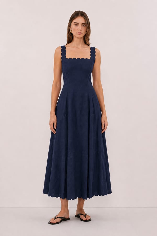 Tessa Linen Dress — MOMENT BOMBAY