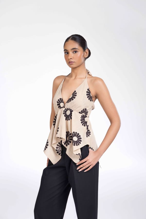 Halter Top With Necktie — Past Modern