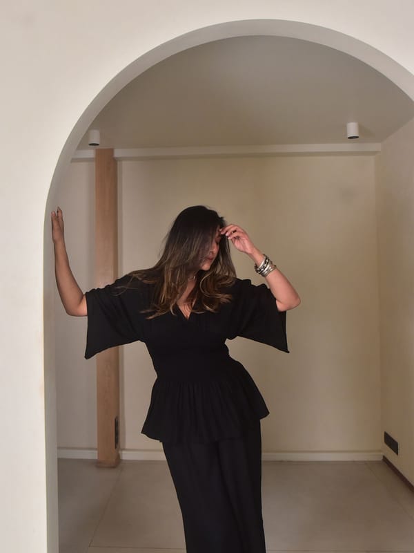 Mia Ruched Top - Black — Why So Blue
