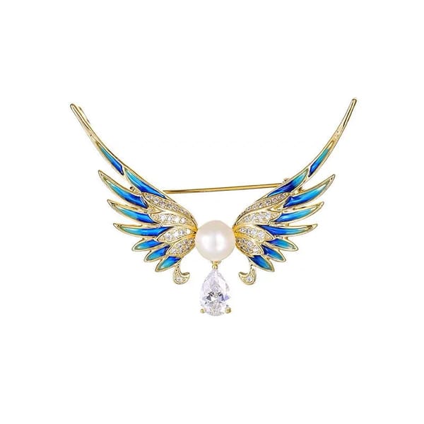 Angelwing Peral Brooch — Queens Closet by Neha