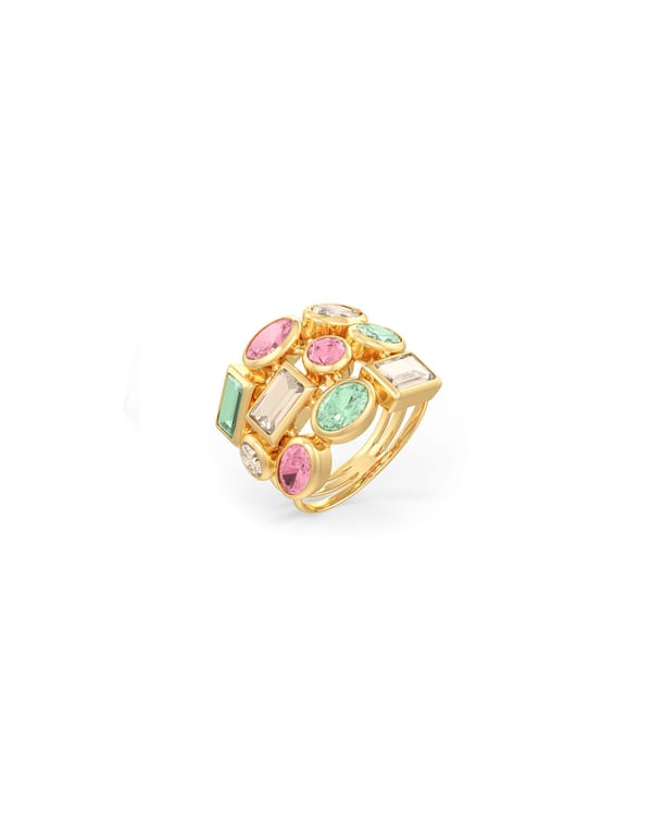 Aria Lattice Statement Ring — Miss Jo
