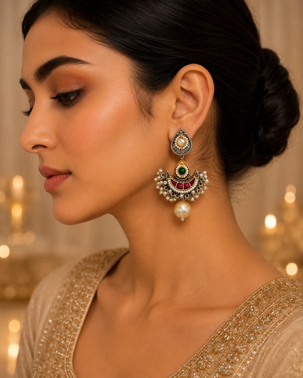 Pachi Purnima Earrings — Viana Jewels