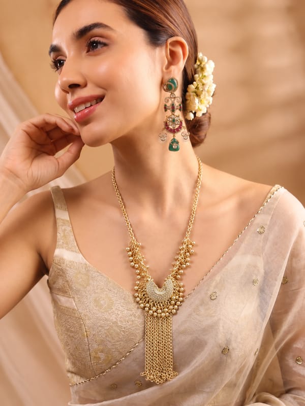 Crescent & Tassel Necklace — Ritika Sachdeva