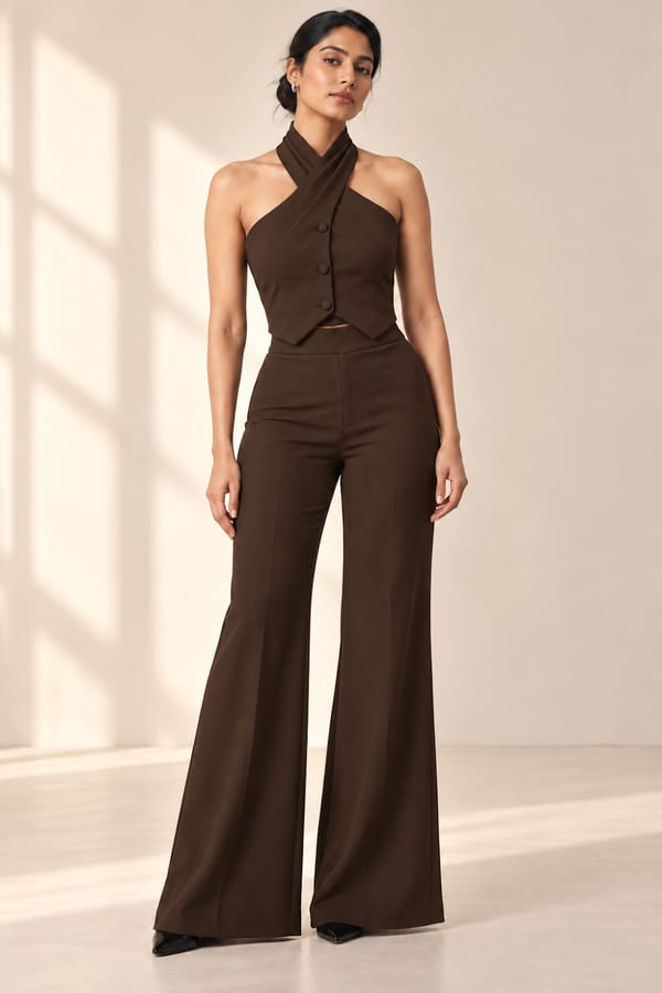 Halter Neck Vest - Regal (Brown) — Orthodox
