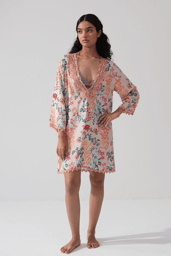 Tangerine Tango Kurta Kaftan — Beach Bum