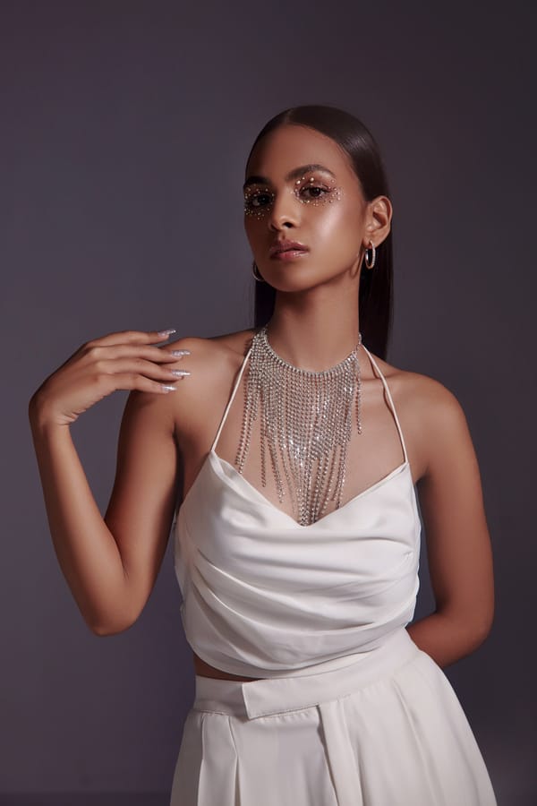 Cowl Neck Top With Drawstring Detail — The Clothing Factory