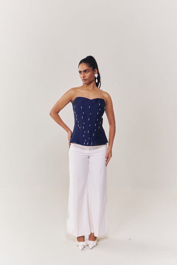 Sapphire Sparkle Corset — HOUSE OF HEATHER