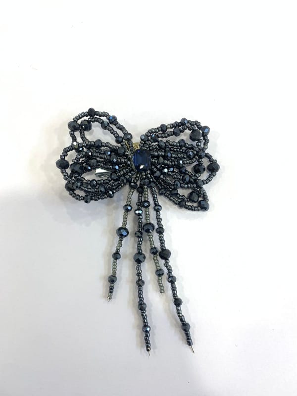 Blue Crystal Beaded Hair Clip — Beauty Spot Jewellery