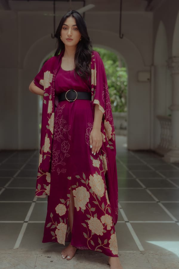 Celia Maxi Jacket Set — Paulmi and Harsh