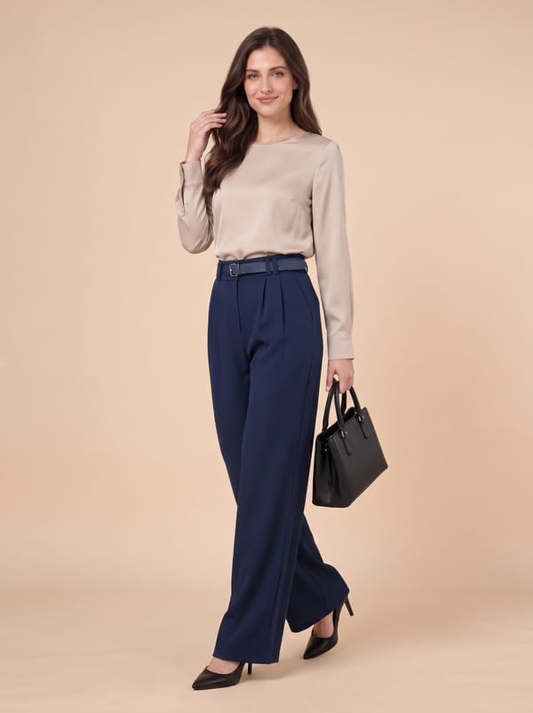 Belted Wide-Leg Trousers — THANKS!
