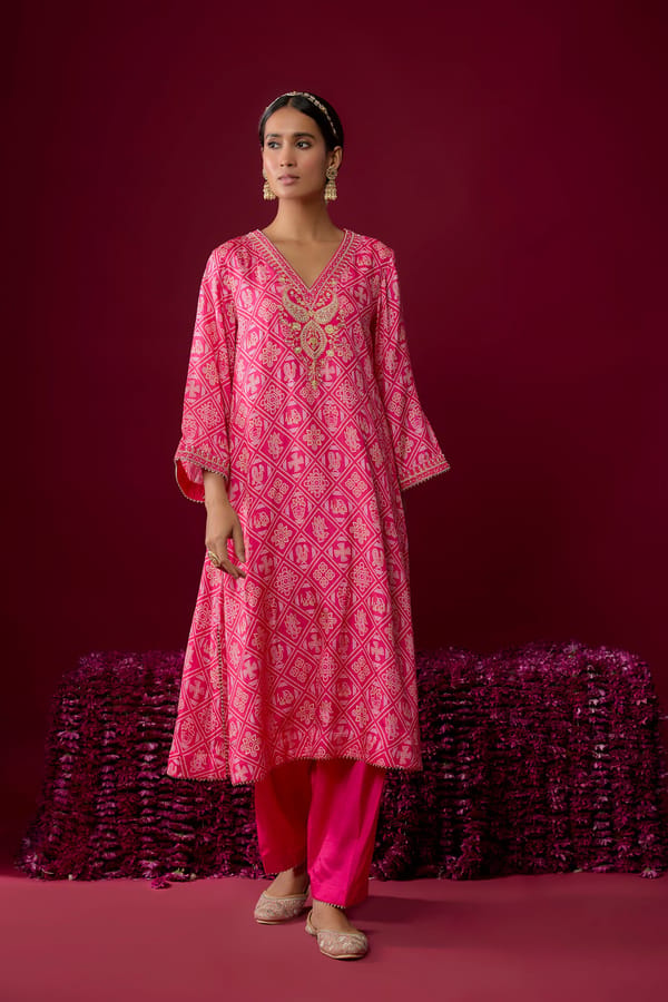Safiya - Long Kaaftan With Salwar — Sheetal Batra