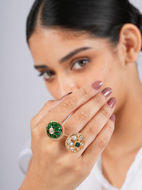 Dual Bloom Ring (Size 7) — Cao Jewellery