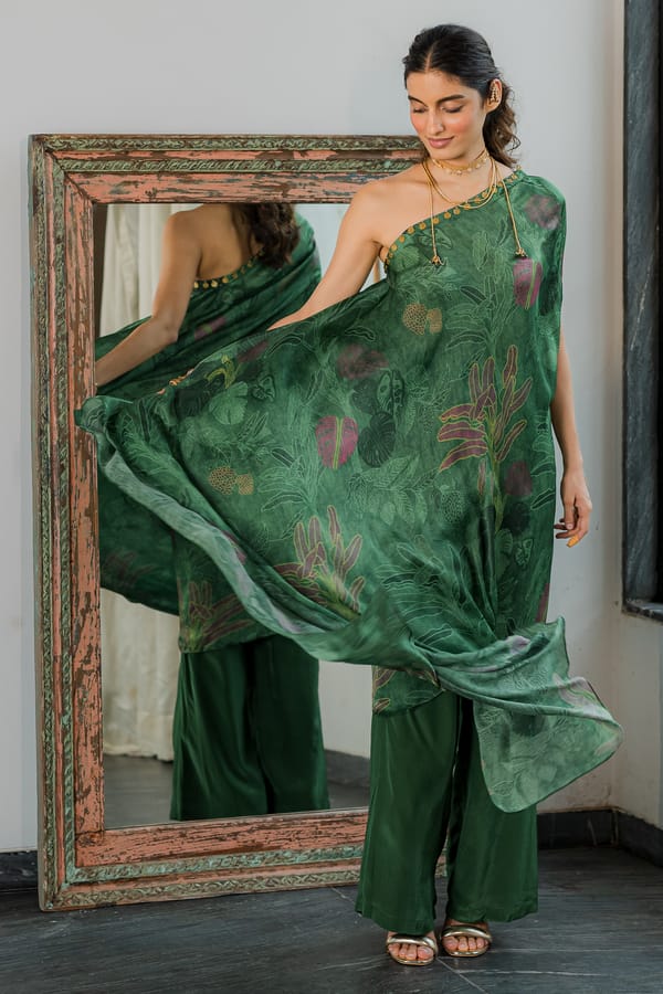 Calla Dress Set ��Green — Paulmi and Harsh