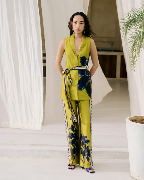 Green Valerie Vest Co-ord — Missy Co.