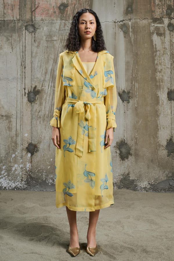 Sunlit Bloom Trench coat — Pocketful Of Cherrie