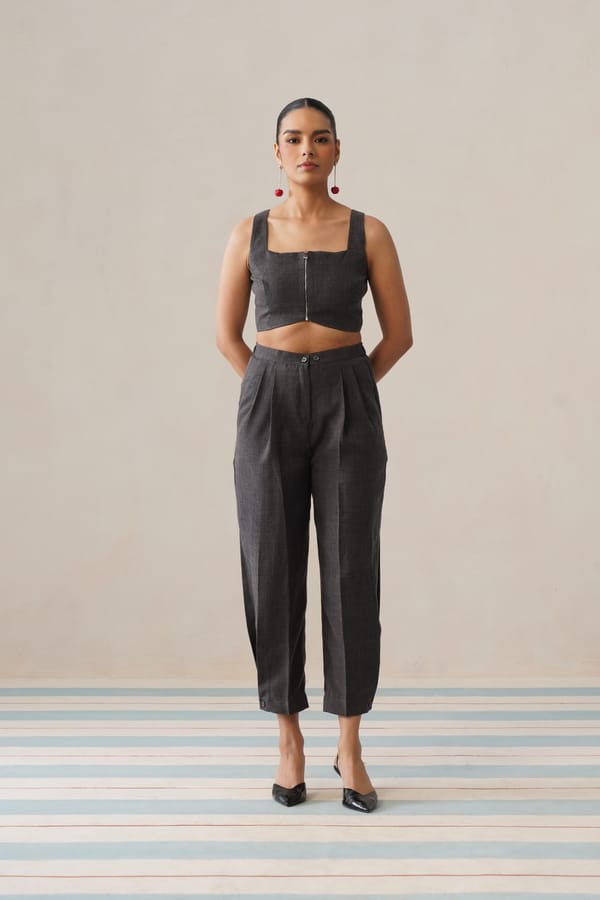 Camille 2.0 Co-ord Set (Stone Grey) — Armoire