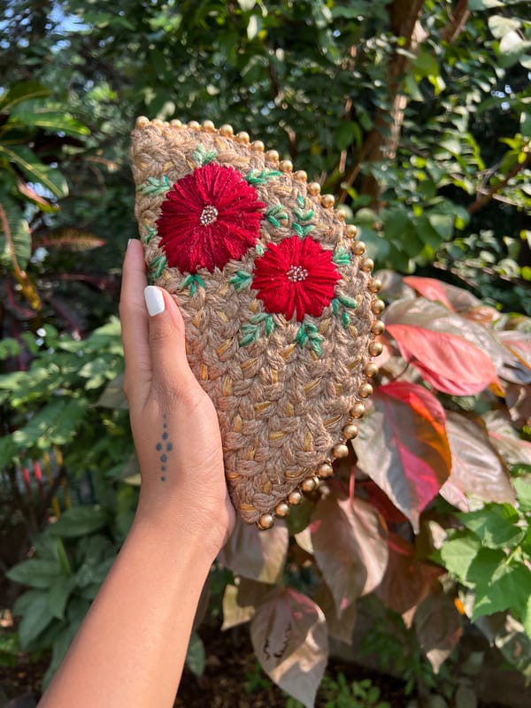 Duo Half Moon Clutch Bag — Dhaaga Life