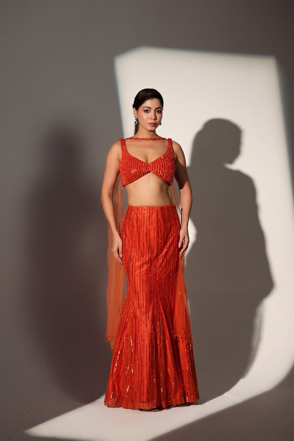 Emily Mermaid Skirt Set — LIBAS CAFE