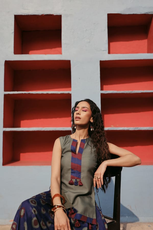 Boho Blue Top — Zip by Payal Zinal