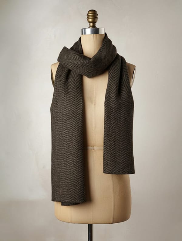 Black Woollen Softness Stole — Truebrowns