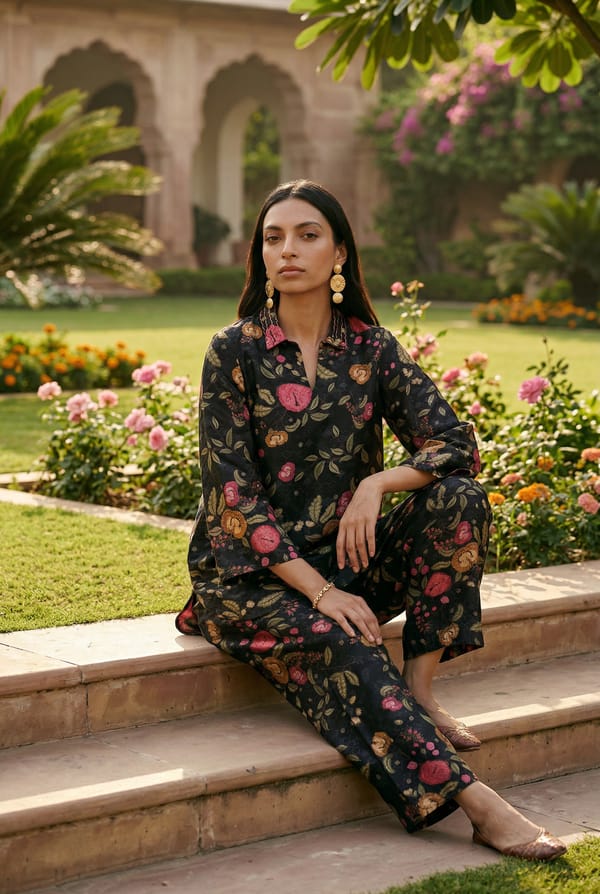 Shaam Co-ord Set - Black — SAUNDH