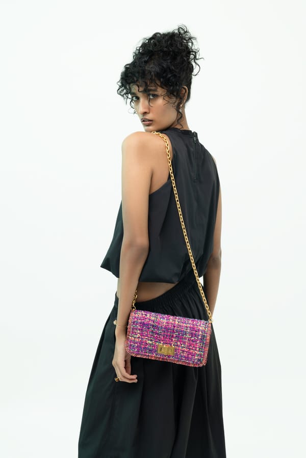 Jena Boucle Clutch Bag — Jena Luxury