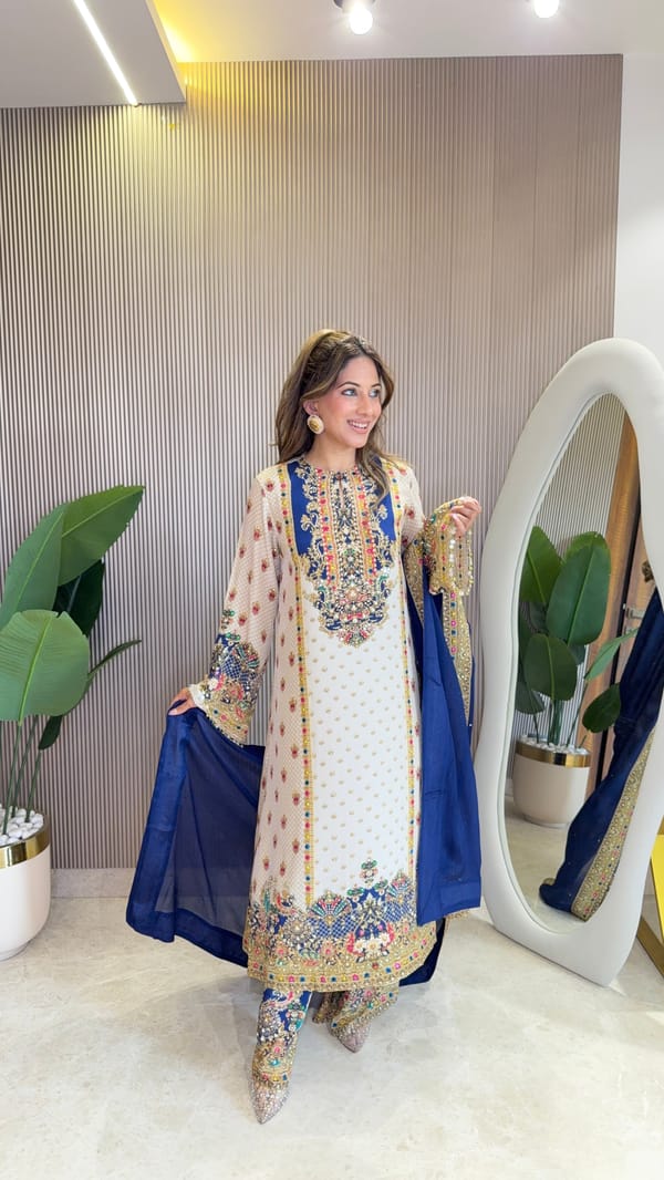 Rooh - Aline with Plazo & Dupatta — Surkh Syahi