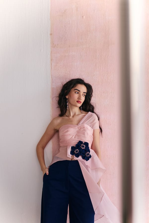 Denim Bloom Top — HOUSE OF HEATHER
