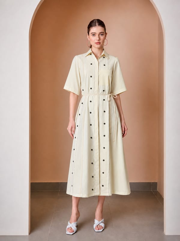 Buttons Dress — ASHICO