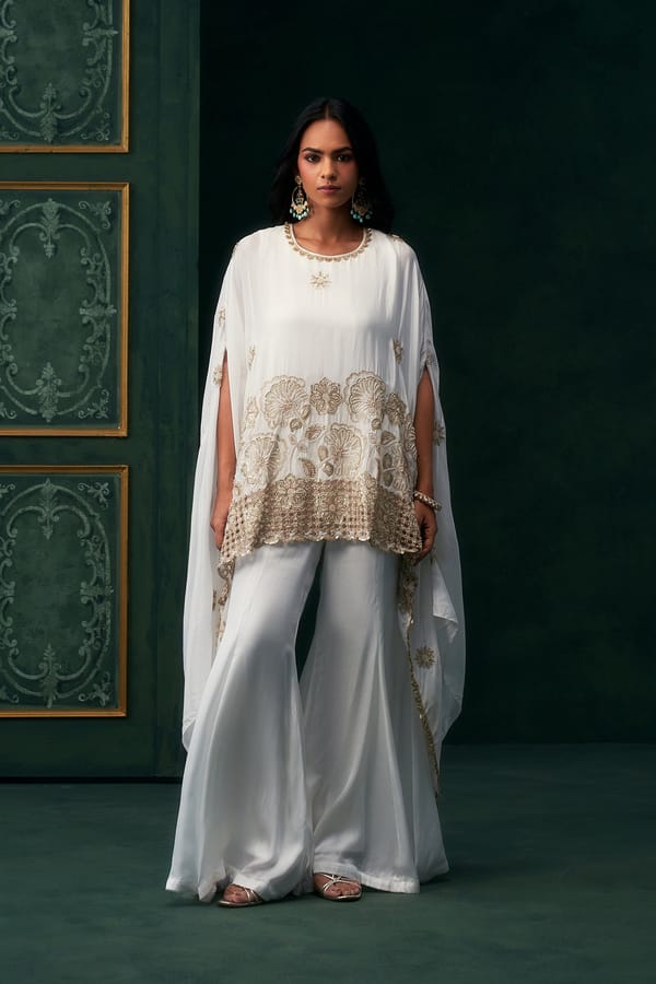 Rivaya Crepe Embroidered Matching Set — NEETIKA CHOPRA