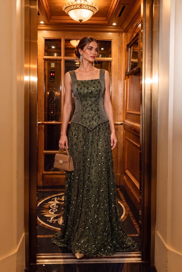 Embellished Corset Gown — Sibel Aydin