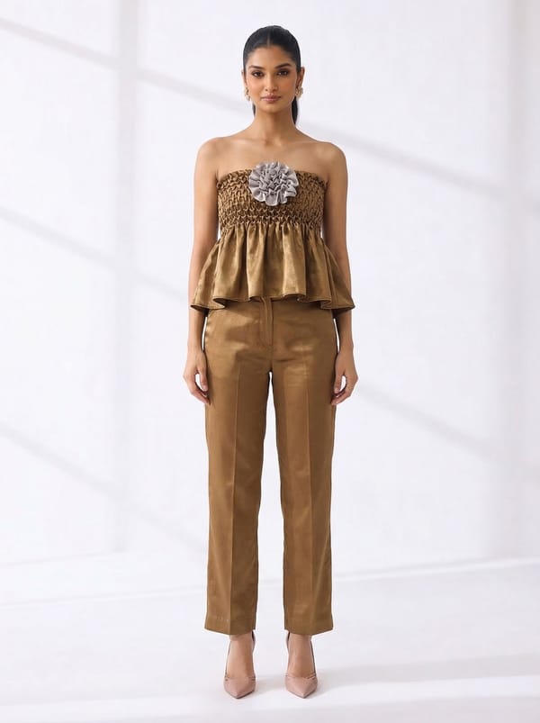 Tara Tube Off Shoulder Style And Pant — Isha Sawhney