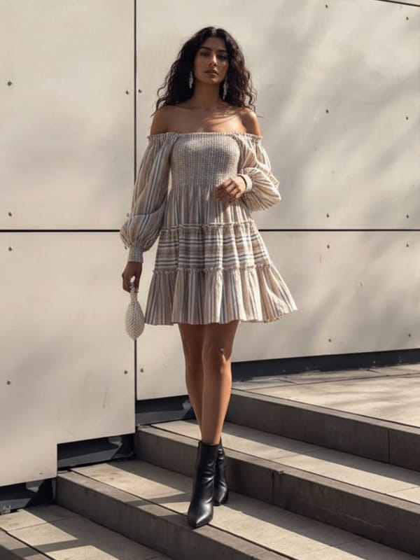 Smocking Stripe Dress — HOUSE OF FETT
