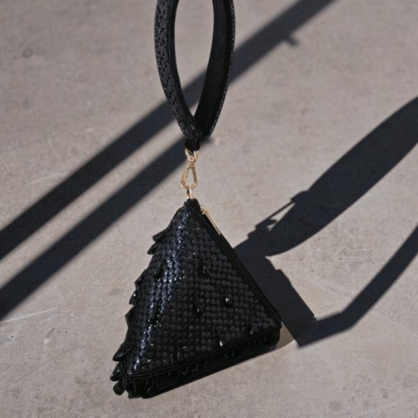 Pyramid Bag In Black — Adwita